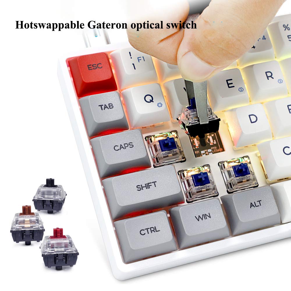 K&Y♡ Amazon.com: YUNZII SK71 71 Keys Hot Swappable Wired Mechanical